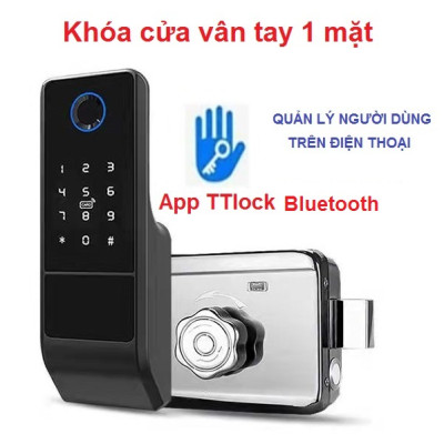 KHÓA THẺ TỪ - VÂN TAY 1 MẶT SAFARISG KC-01, DÙNG APP QUẢN LÝ NGƯỜI DÙNG TRÊN ĐIỆN THOẠI - BLUETOOTH / WIFI ( TÙY CHON) - HÀNG NHẬP KHẨU