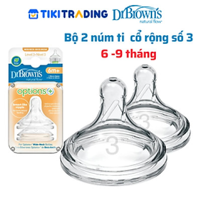 Bộ 2 núm ti Dr.Brown