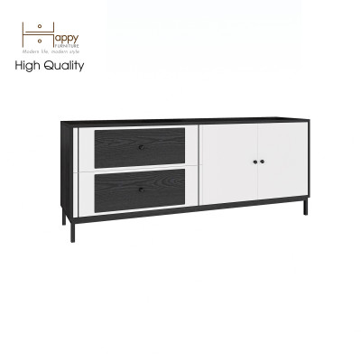 [Happy Home Furniture] TAKO, Kệ TV 2 ngăn kéo - chân sắt , 160cm x 40cm x 65cm ( DxRxC), KTV_036