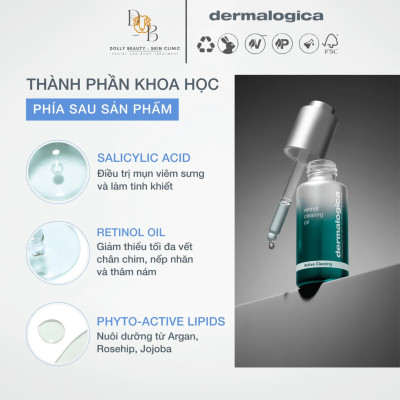 Tinh chất hỗ trợ ngăn ngừa mụn và tái tạo da Retinol Clearing Oil 30ml - DERMALOGICA