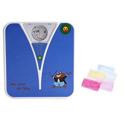 Cân Sức Khỏe 120kg Nhơn Hòa NHHS-120-K2 (Giao màu ngẫu nhiên) + Tặng 10 Khẩu Trang Màu Sắc Ngẫu Nhiên