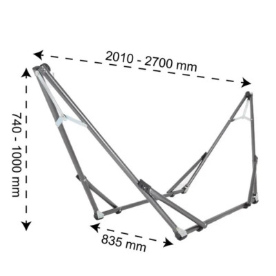 Võng Xếp Thép Sơn Tĩnh Điện DONA Qui Phúc – Gấp Gọn, Có Túi Đựng, Tải Trọng 150Kg