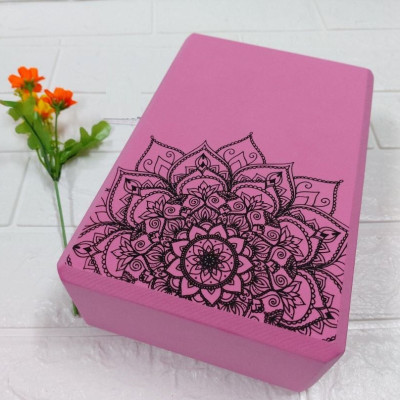 Gạch Tập Yoga,Gối Yoga Họa Tiết Chính Hãng Cao Cấp (Chọn Màu)