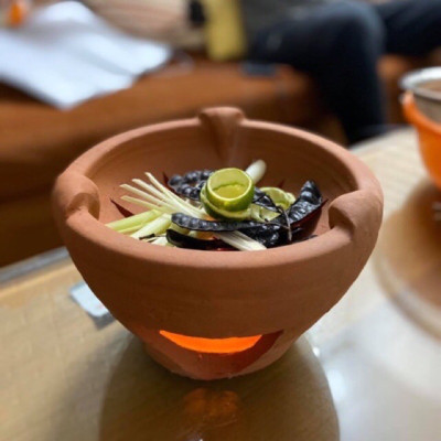 Bếp đốt bồ kết và thảo mộc các loạI