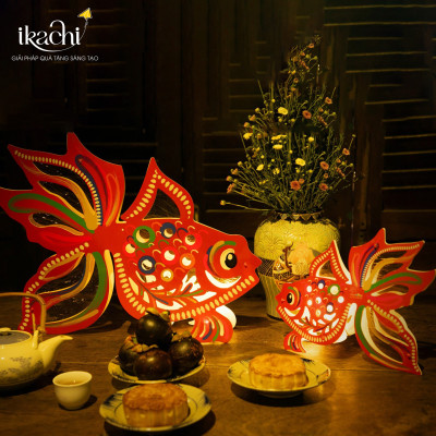 Lồng đèn Trung Thu Happy Kibu - Lồng đèn trang trí "Ký ức tuổi thơ" hình Cá (size lớn)