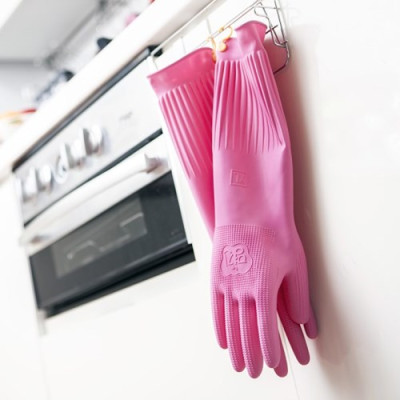 Găng Tay Cao Su Tự Nhiên Có Móc Hàn Quốc 38cm
