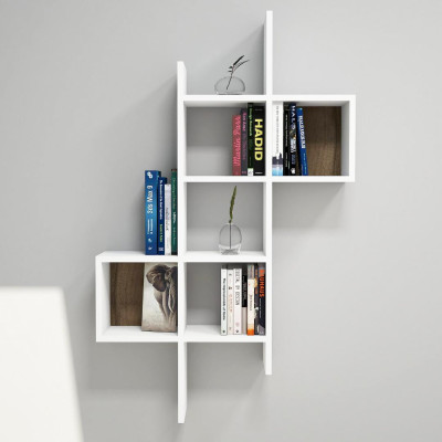 Kệ gỗ trưng bày kiểu dáng thanh lịch SMLIFE Wolfgang