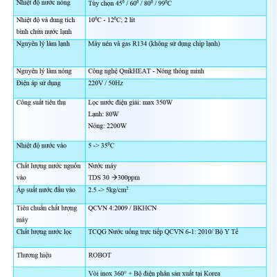 Máy Lọc Nước Điện Giải Ion Kiềm ROBOT IonKing 511 Chế Độ Nóng Nguội Lạnh - Hàng Chính Hãng