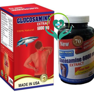 Viên Uống Hỗ Trợ Xương Khớp Glucosamine extract 6800mg - Hộp 100 viên- Nhập Khẩu MỸ