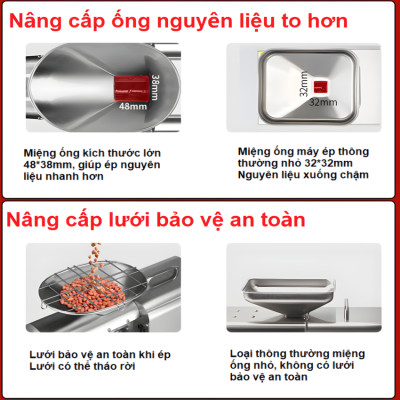 Máy Ép Dầu Nóng-Lạnh WF-J168 AOSIDA Thương Hiệu Cao Cấp Anh Quốc, 1800W, Ép 5-8kg/giờ - Hàng Nhập Khẩu (Bảo Hành 12 Tháng)