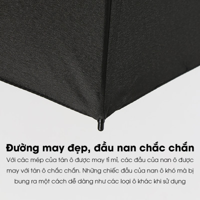 Dù tự động gấp gọn Nason Umbrella Chagoi cán gỗ hiếm, khắc tên, logo dát vàng, dù gấp gọn che nắng che mưa chống tia UV 