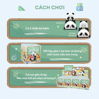 52Toys Gấu Panda Ở Nhà Trẻ (Sản phẩm có mẫu ngẫu nhiên)