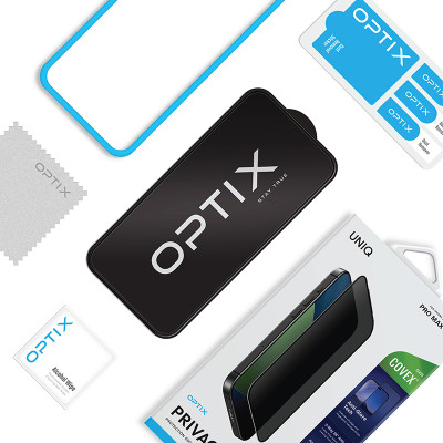 Kính Cường Lực Chống Nhìn Trộm Cho iPhone 17 Series UNIQ Optix Covex PRIVACY Độ Dày 0.33mm Bảo Vệ Sự Riêng Tư Mà Vẫn Rõ Nét Hàng Chính Hãng