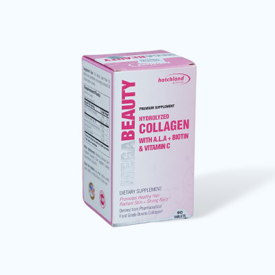 Viên uống Hotchland MegaBeauty ngăn nếp nhăn, làm đẹp da, tóc, móng (Hộp 90 viên)