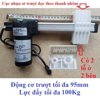 Động cơ dạng trượt các loại, nâng cao tối đa 233mm và 250Kg