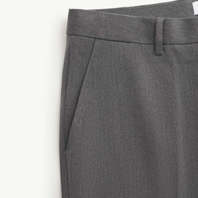 Quần vải / Quần tây nam màu Xám ống suông Form Slim - ROUTINE 10F24PFO044R1