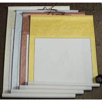 Biểu lụa bồi giấy xuyến dùng viết thư pháp, vẽ tranh thuỷ mặc khổ lớn, nhiều màu sắc & kích cỡ