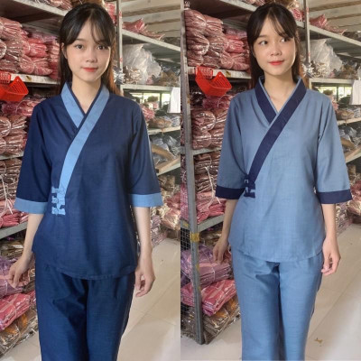 Đồ Lam Đi Chùa # Bà Lai 3Nút # Quần Áo Nữ # Đồ Bộ Nữ