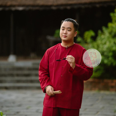 BIGSIZE Bộ áo bà nam truyền thống đỏ đô - Có bộ bà ba Bigsize- may sỉ bà ba toàn quốc - May bộ bà ba theo yêu cầu