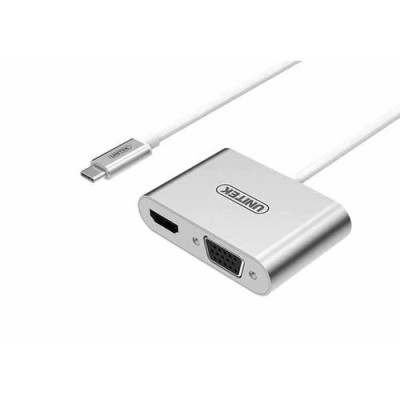 CÁP TYPE-C to HDMI + VGA UNITEK V1126A - HÀNG CHÍNH HÃNG