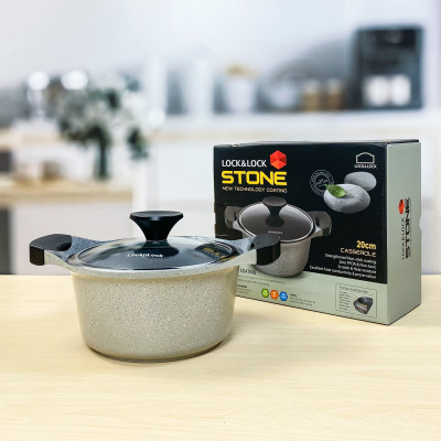 Nồi Lock&Lock Stone 2 Tay Cầm LCA6202D-IH (20cm)