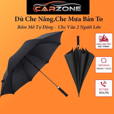 Ô Dù Tự Động Gấp Gọn Phủ Lớp Chống Tia Uv, Ô Che Mưa Cầm Tay,Cỡ Lớn Cho 3-4 Người Chiều Dài 120cm CARZONE.TOP