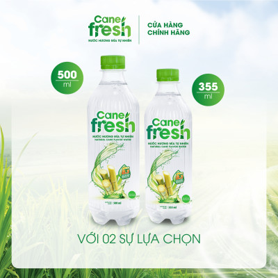 Combo 2 Thùng - Nước hương mía tự nhiên Cane Fresh 500ml 48chai/500ml/2Thùng