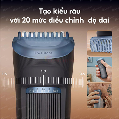 Máy cạo râu Philips Beard Trimmer 3000 Series BT3617/15 - Hàng chính hãng