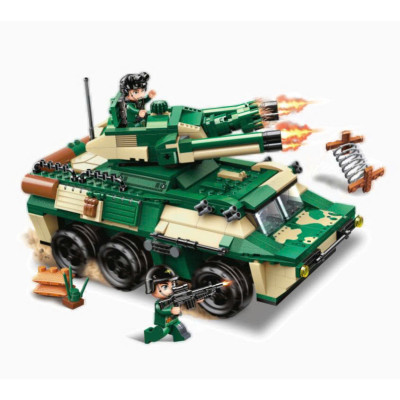 Đồ Chơi Lắp Ráp QMAN 25004 – Mô Hình Xe Tăng Kim Loại Cực Chất (25.6x13.2x18.6cm)