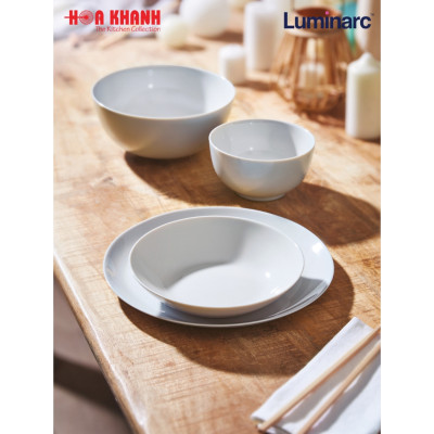 Tô Thủy Tinh Luminarc Diwali Granit 14.5cm đựng thức ăn, cường lực, kháng vỡ - Bộ 3 cái - P0731