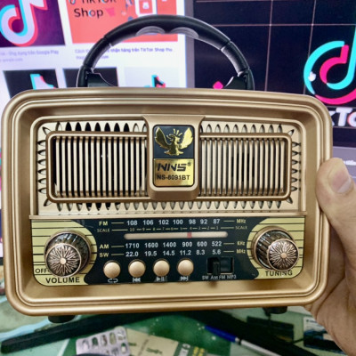 Đài Radio NNS-8091BT có bluetooth FM-AM/FM/SW Jaban-cổ điển sang trọng-Hàng Chính Hãng