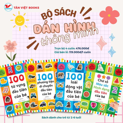 Bộ Sách Dán Hình Thông Minh (4 cuốn) - Bản Quyền