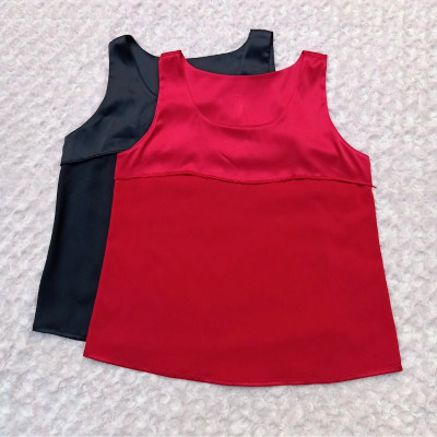 Áo ba lỗ nữ sát nách New Design vải lụa satin cao cấp thoáng mát AO0018