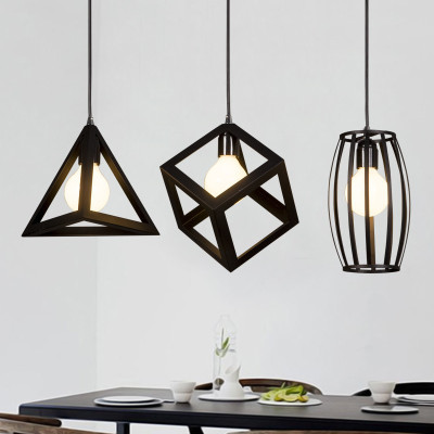 Combo 3 đèn thả khối trang trí đẹp mắt tặng kèm 3 bóng LED chuyên dụng