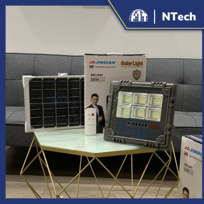 Đèn pha năng lượng mặt trời 200w Jindian JD-18200