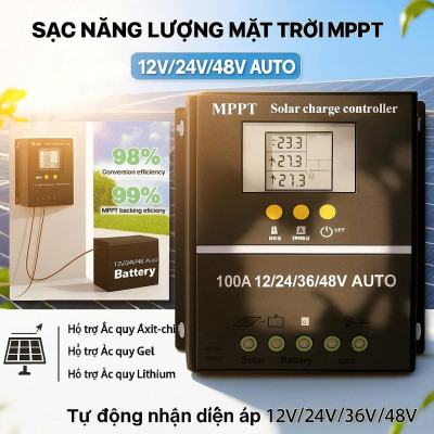 Bộ Sạc MPPT 80A 12V-48V – Bộ Điều Khiển Năng Lượng Mặt Trời Thông Minh, Dành Cho Hệ Solar Gia Đình, đèn trang trí