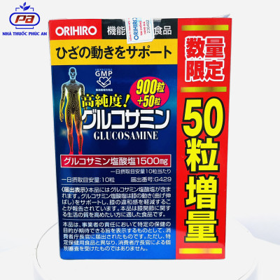 Viên bổ xương khớp Glucosamine ORIHIRO Nhật Bản giảm đau xương khớp 950 viên