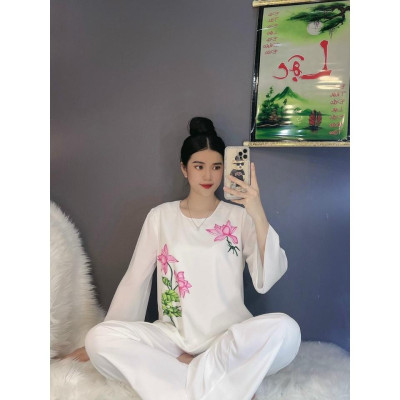 ĐỒ LAM ĐI CHÙA #Mã Freeship Xtra# Sen Lụa Tơ