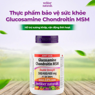 ( Nhập khẩu, có tem phụ) Glucosamin Webber Naturals chính hãng Canada
