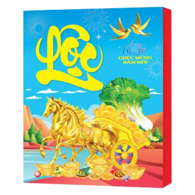 Lịch Bloc Siêu Cực Đại Đặc Biệt 2026 - Non Nước Việt Nam - An Lành Hạnh Phúc - Đại Việt Á DVA01 - Chữ Phúc