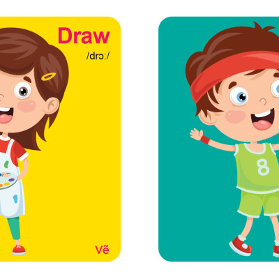 Bộ Sách - My First Picture Book 2 - Song Ngữ Anh Việt - Bìa Cứng 8 Chủ Đề Quét QR File Nghe