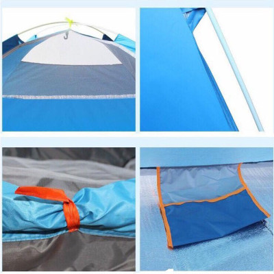 Lều Cắm Trại Lều Du Lịch Tự Bung Gấp Gọn Chống Nước 2-3 Người ( 2x 1.5 x 1.4 m) Giao Màu Ngẫu Nhiên 