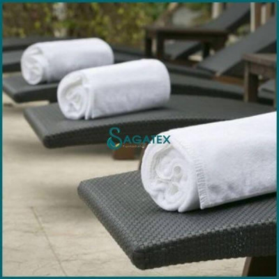 Khăn Hồ Bơi Cao Cấp SAGATEX Cotton Tự Nhiên, Thấm Hút Tốt, Siêu Mềm Mại