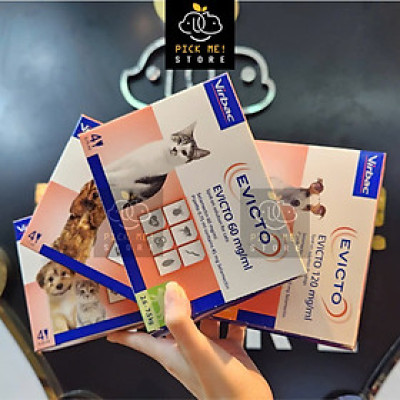 Virbac - Nhỏ Gáy EVICTO Trị Ve Rận, Bọ Chét, Ghẻ Tai, Phòng Ngừa Nội Ngoại Ký Sinh cho Chó Mèo