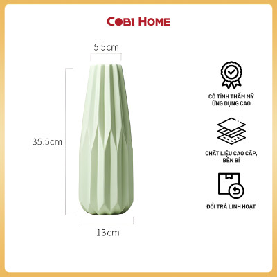 Bình Hoa Sứ Vân Đá Cổ Điển – Sang Trọng Và Thanh Lịch, Gồm 2 Màu - SẢN PHẨM NHẬP KHẨU VÀ PHÂN PHỐI CHÍNH HÃNG COBIHOME