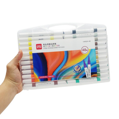 Hộp 38 Bút Màu Acrylic 2 Đầu - Deli HM924-48
