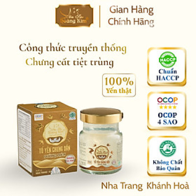 Combo 10 tặng 1 Yến Hũ Chưng Sẵn Đường Phèn Yến Sào Hoàng Kim- 1.5g Yến Sào, Chuẩn OCOP 4 Sao 70ml
