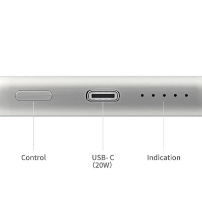 Pin Dự Phòng Không Dây MIPOW MAGLINK SLIM 5000 mAh SPQ02 Sạc Nhanh 20W Thiết Kế Siêu Mỏng Sạc Từ Tính Không Dây Hàng Chính Hãng