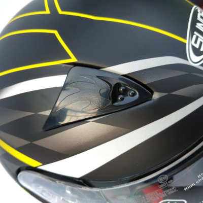 Mũ bảo hiểm fullface chính hãng Sunda 2000c đen nhám tem vàng