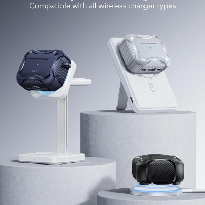 Bao Case cho Airpods Pro 3 (2025) ESR Cyber Tough Magentic Case - Hàng chính hãng